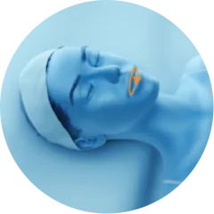 EMface facial toning London - 3D head diagram showing the lips 3D head diagram showing the lips for EMface facial toning in London