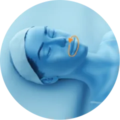 EMface facial toning London - 3D head diagram showing the area around the mouth 3D head diagram showing the area around the mouth for EMface facial toning in London